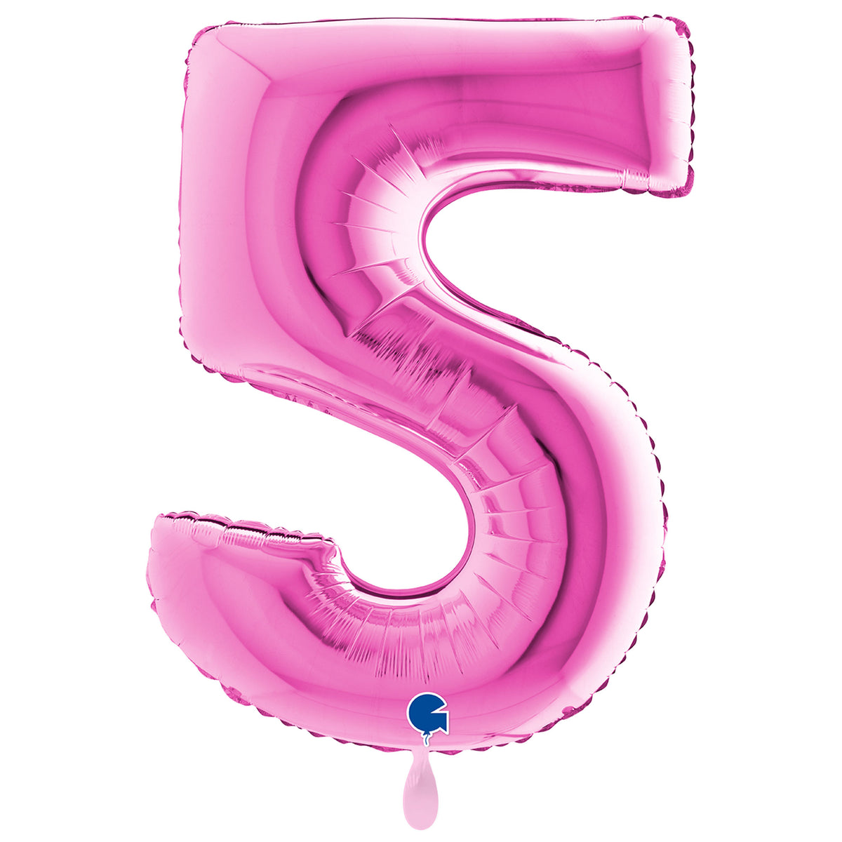 1 Balloon XXL - Number 5 - Fuxia