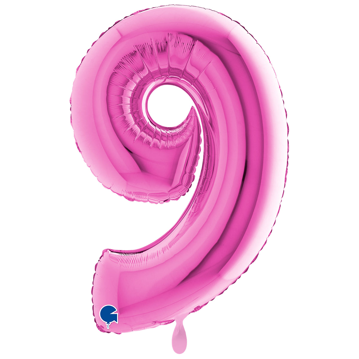 1 Balloon XXL - Number 9 - Fuxia