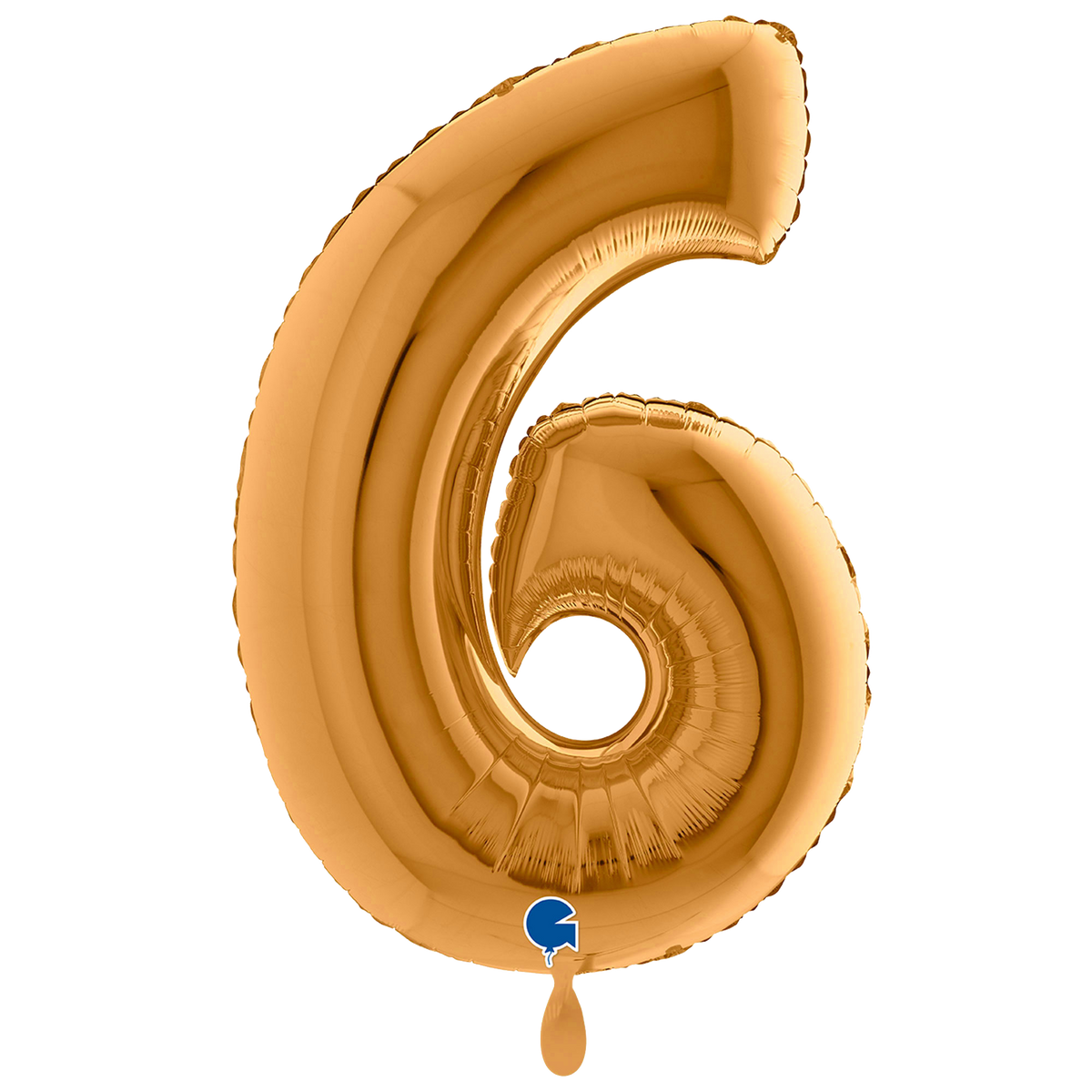 1 Balloon XXL - Number 6 - Sunset Gold