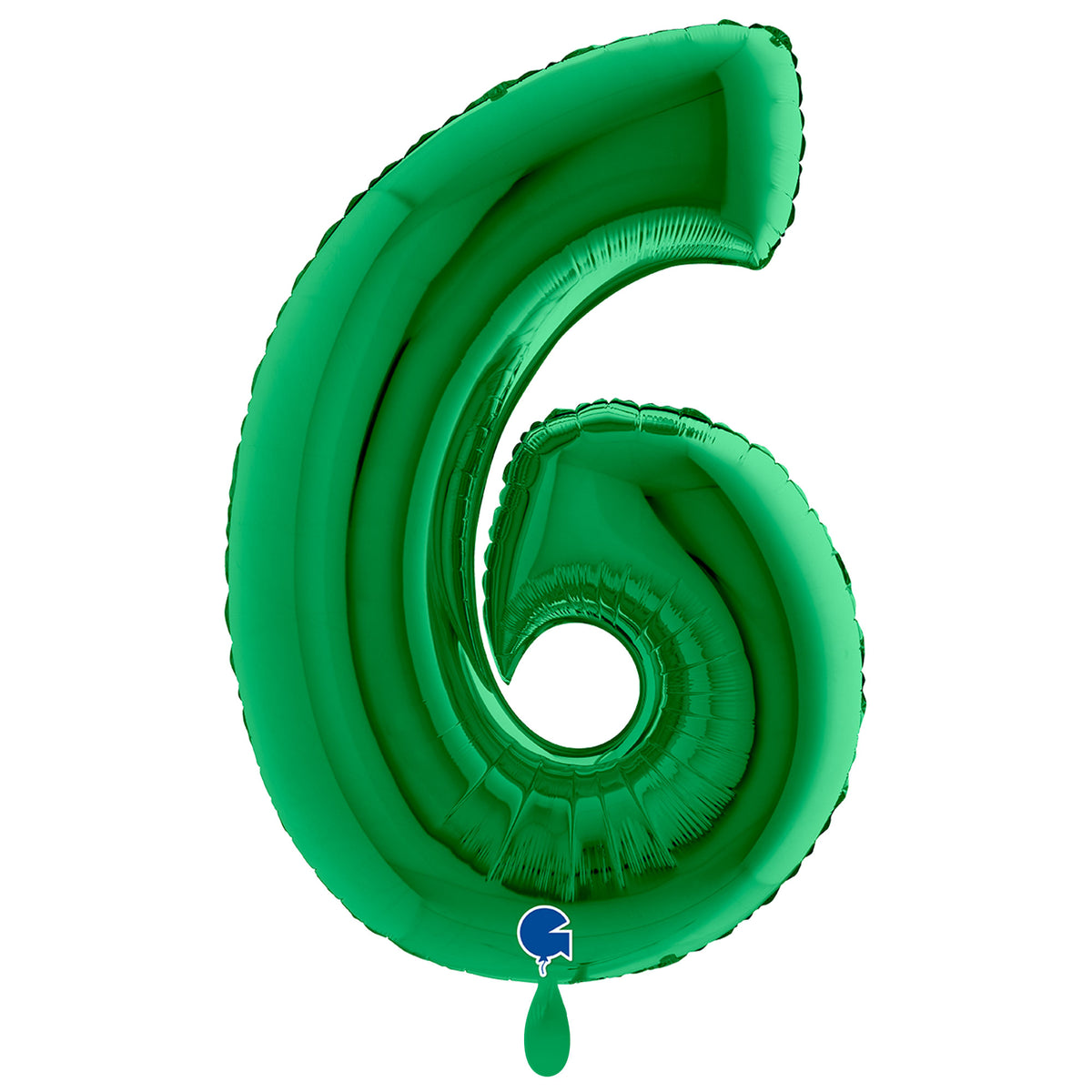 1 Balloon XXL - Number 6 - Green