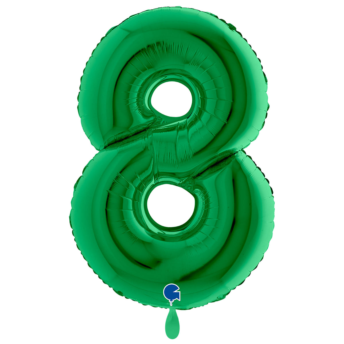 1 Balloon XXL - Number 8 - Green