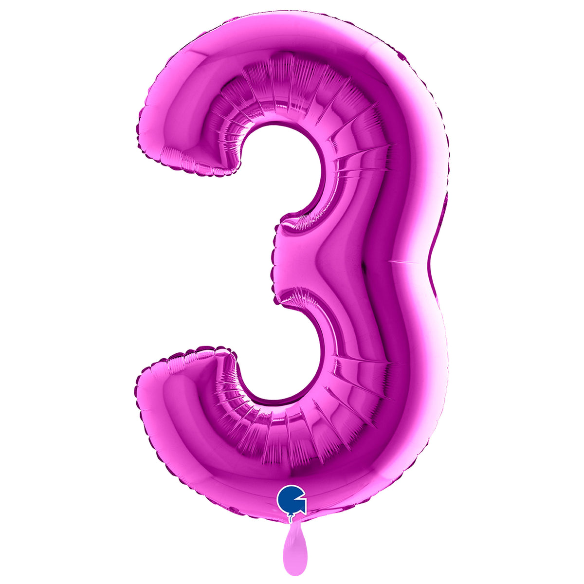 1 Balloon XXL - Number 3 - Purple