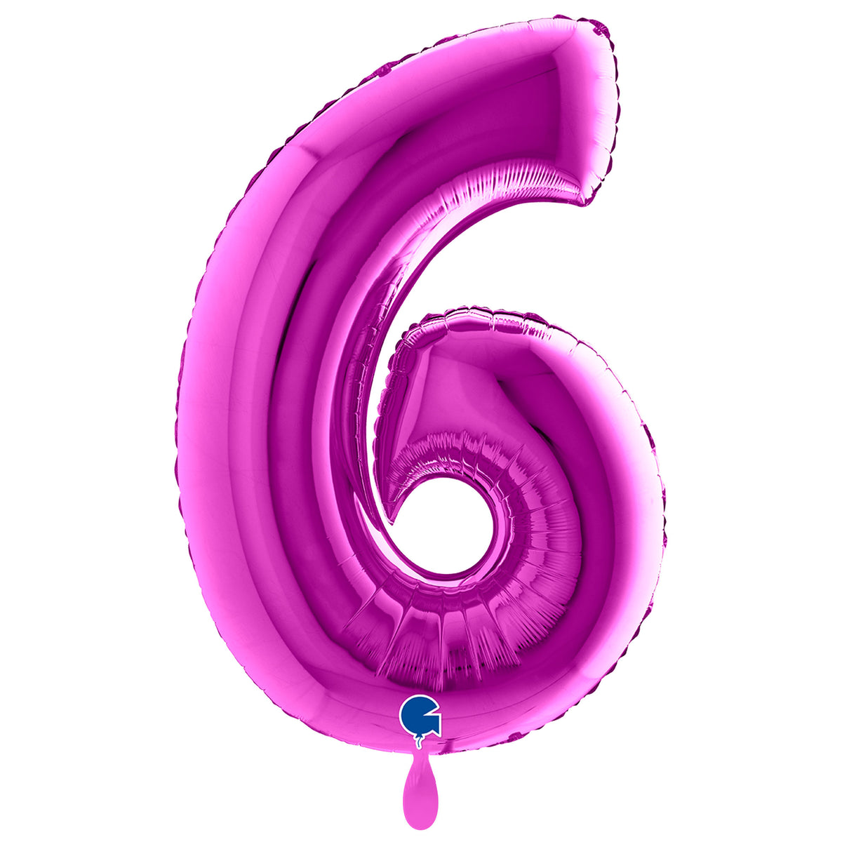 1 Balloon XXL - Number 6 - Purple