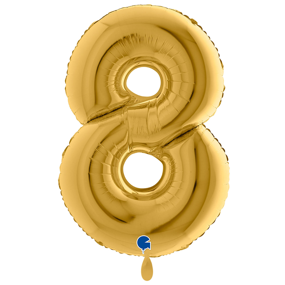 1 Balloon XXL - Number 8 - Gold