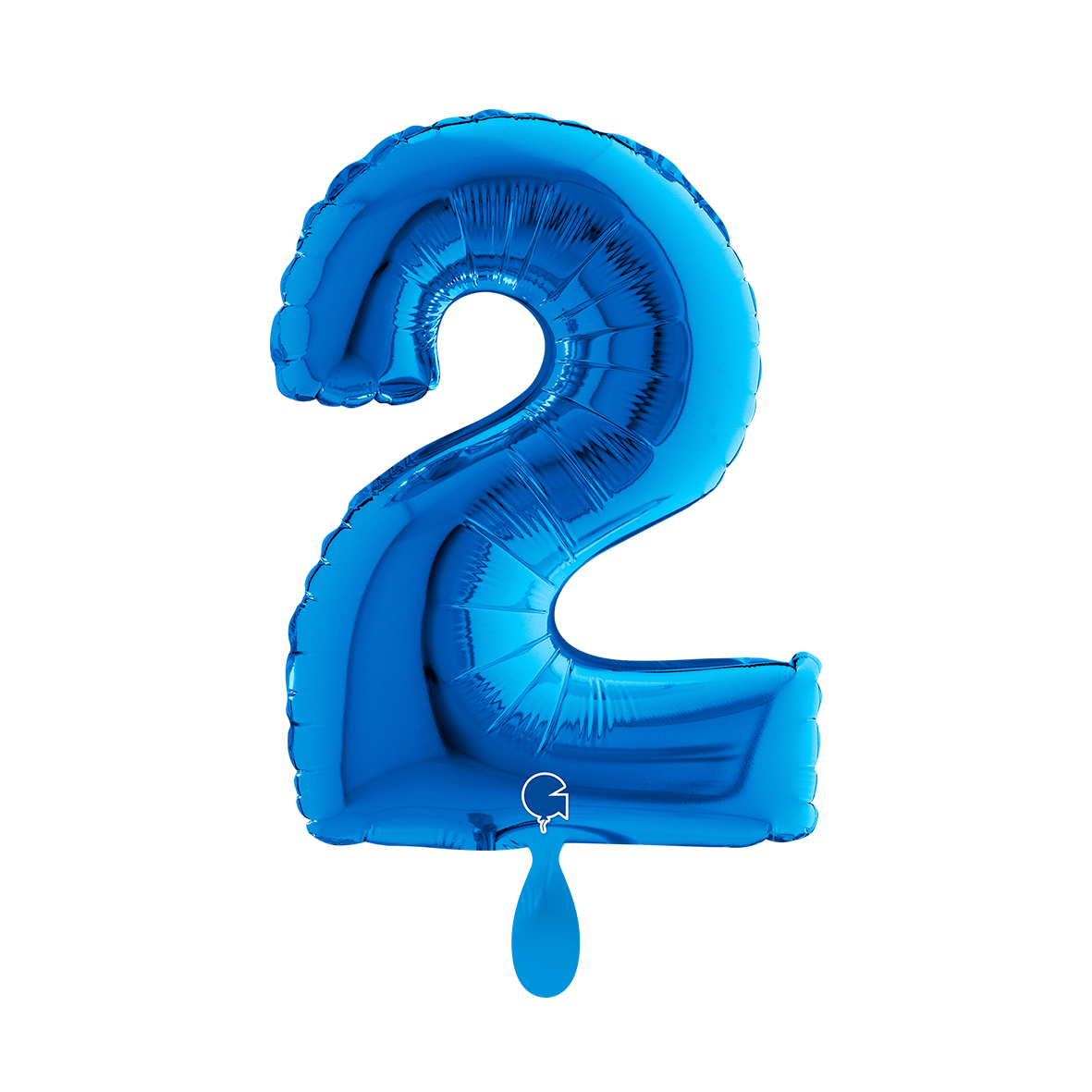 1 Balloon XS - Number 2 - Blue