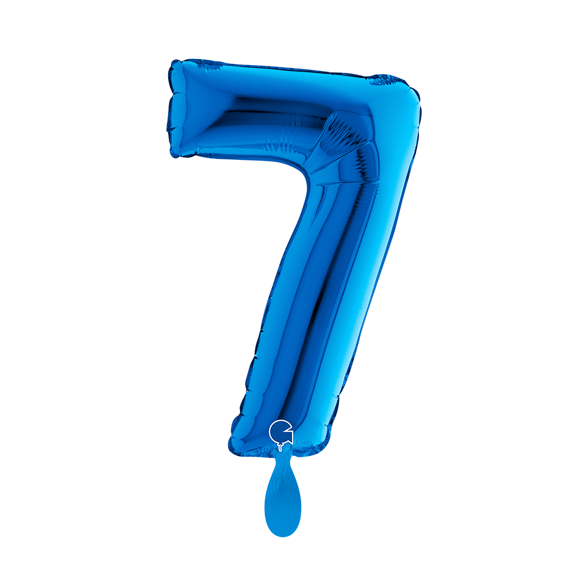 1 Balloon XS - Number 7 - Blue