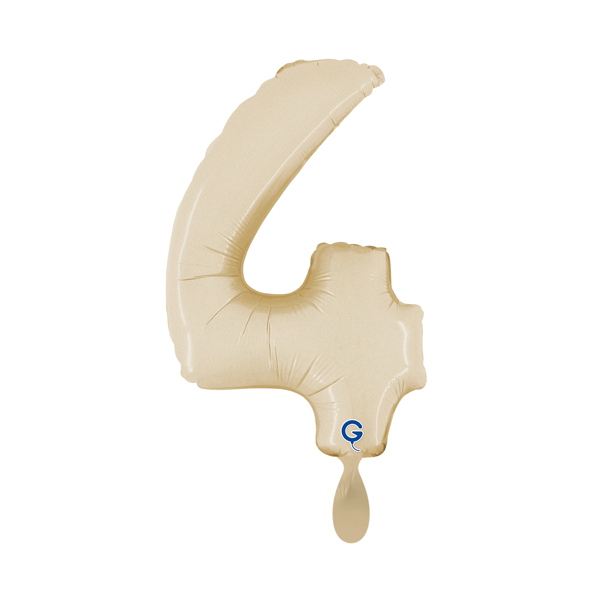 1 Balloon XS - Number 4 - Satin Cream