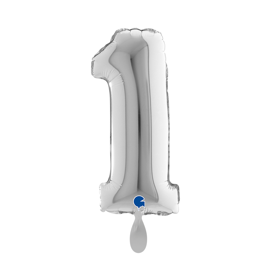 1 Balloon XS - Number 1 - SIlver