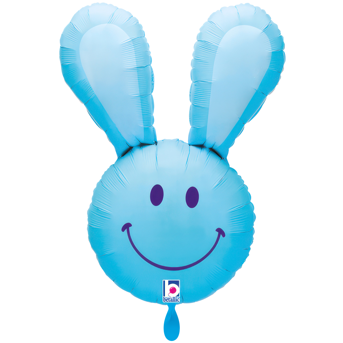 1 Balloon XXL - Smiley Bunny Blue