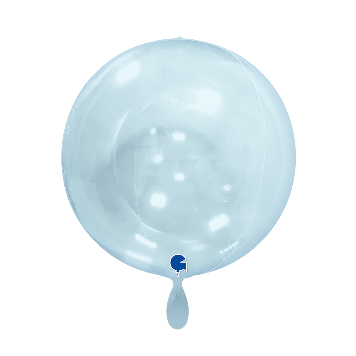 1 Balloon 4D - Globe - Transparent Blue