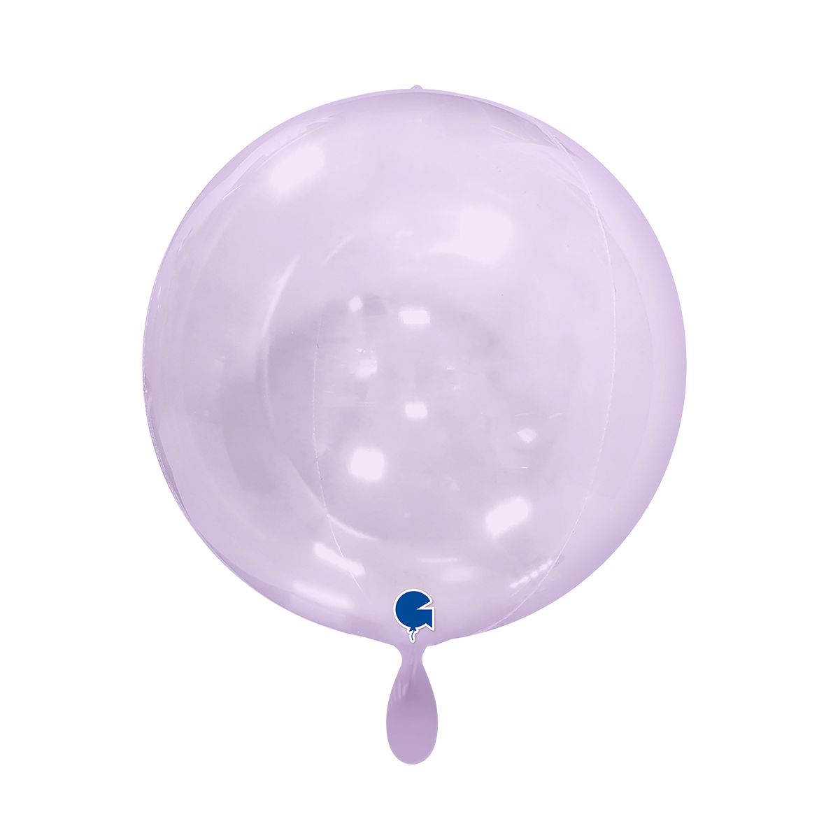 1 Balloon 4D - Globe - Transparent Lilac