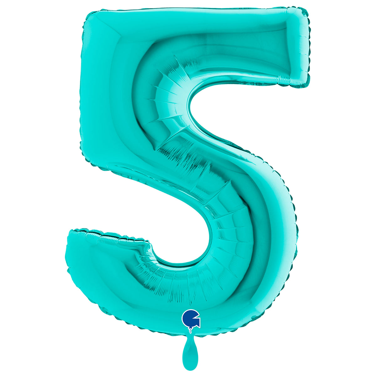 1 Balloon XXL - Number 5 - Tiffany