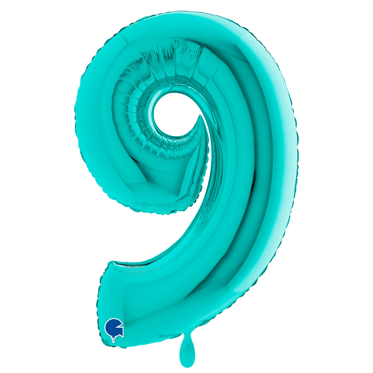 1 Balloon XXL - Number 9 - Tiffany
