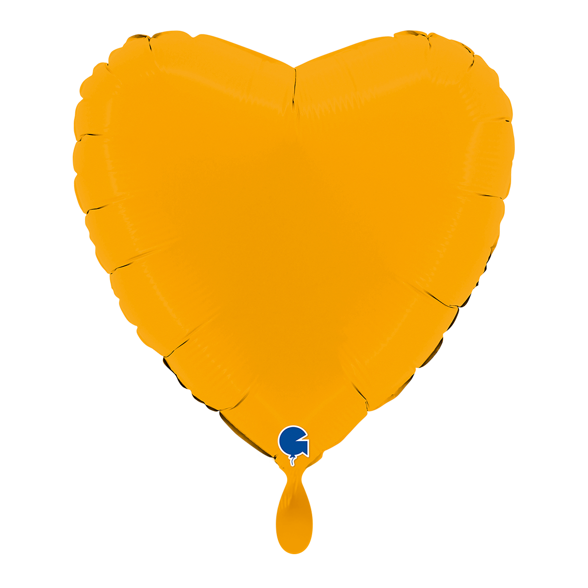 1 Balloon - Heart - Matte Mustard