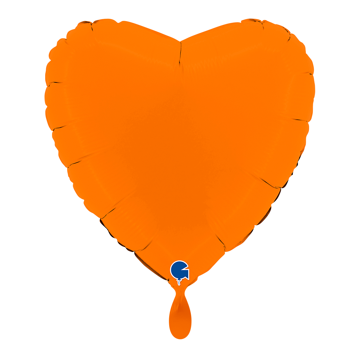 1 Balloon - Heart - Matte Orange