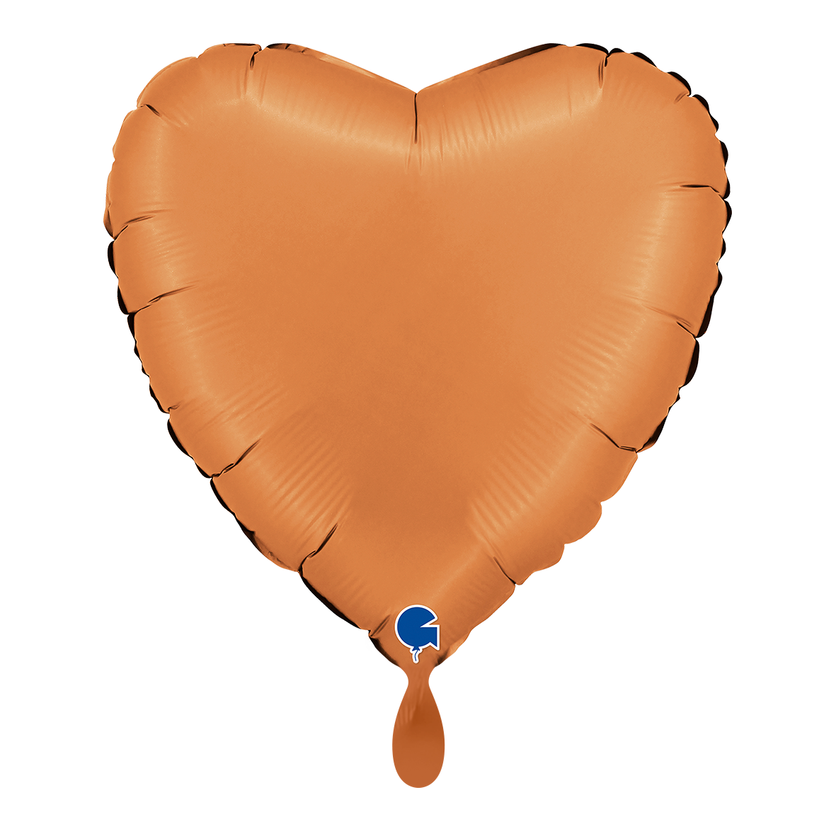 1 Balloon - Heart - Satin Caramel