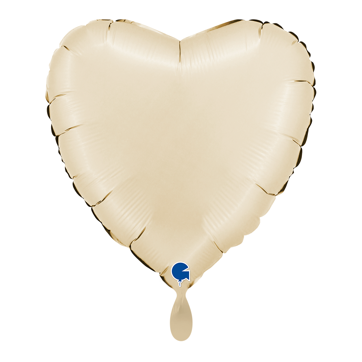 1 Balloon - Heart - Satin Cream