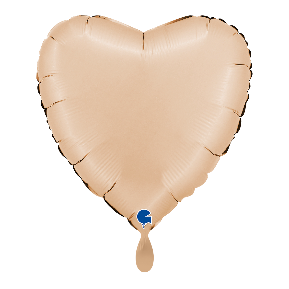 1 Balloon - Heart - Satin Nude