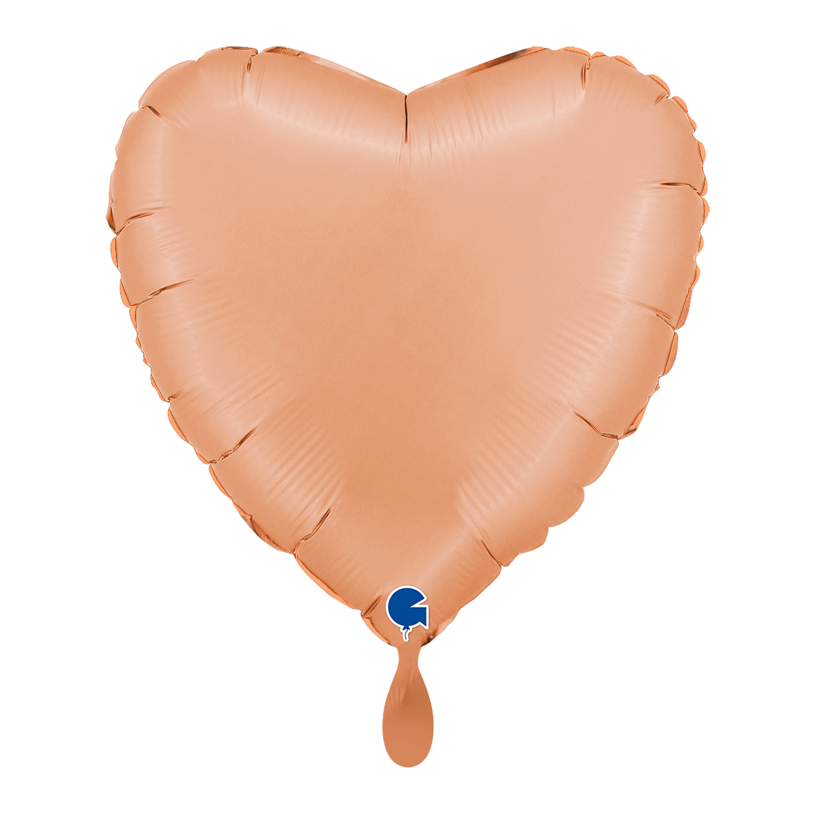 1 Balloon - Heart - Satin Peach