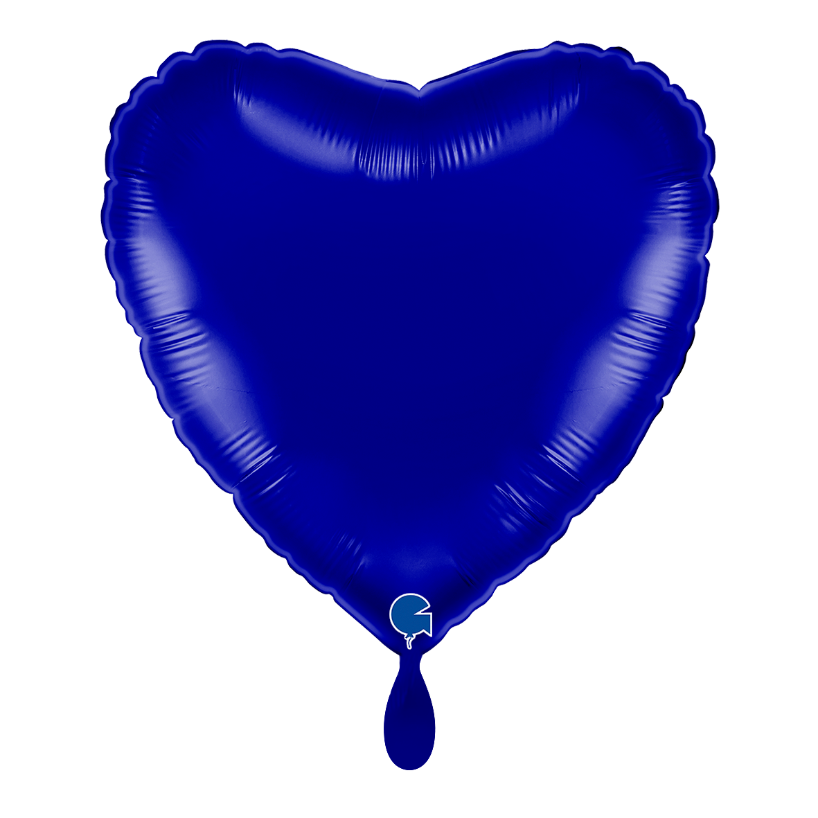 1 Balloon - Heart - Blue Capri