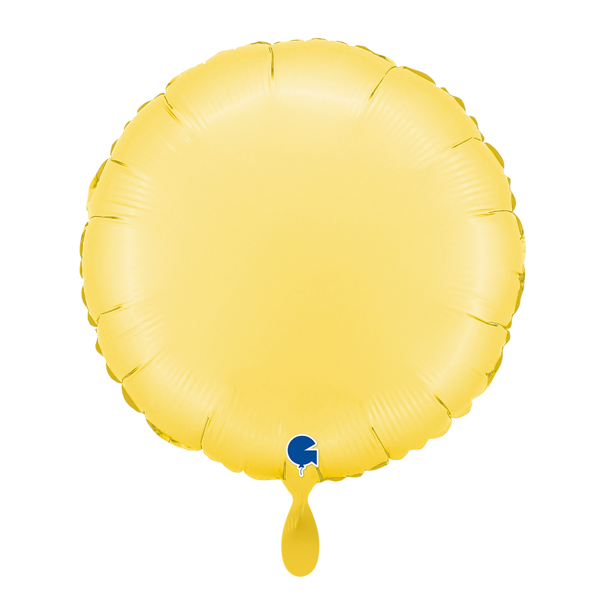 1 Balloon - Round - Satin Banana Yellow