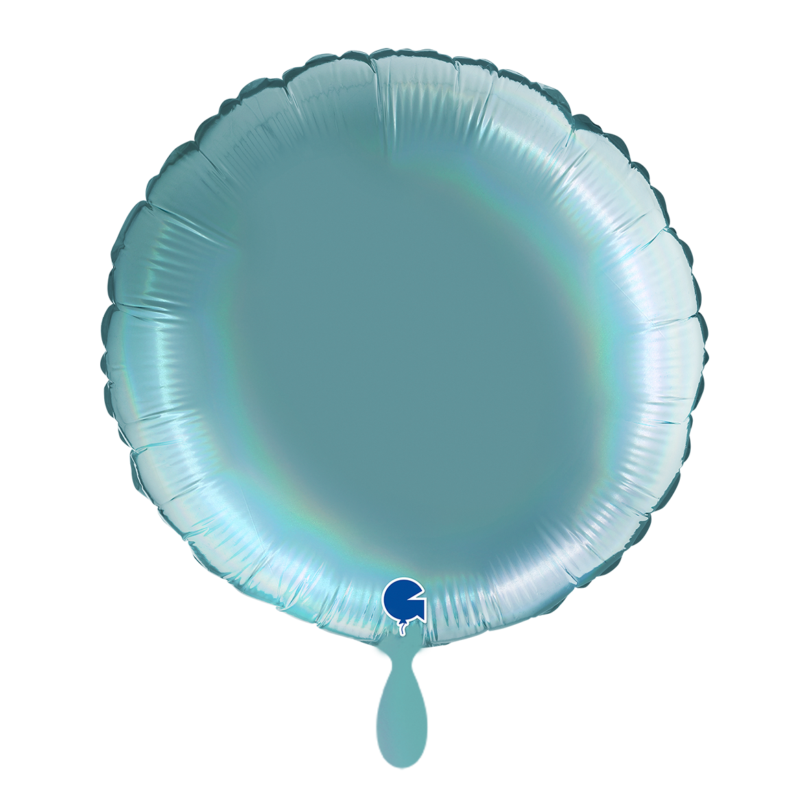 1 Balloon - Round - Rainbow Holographic Platinum Tenerife Sea