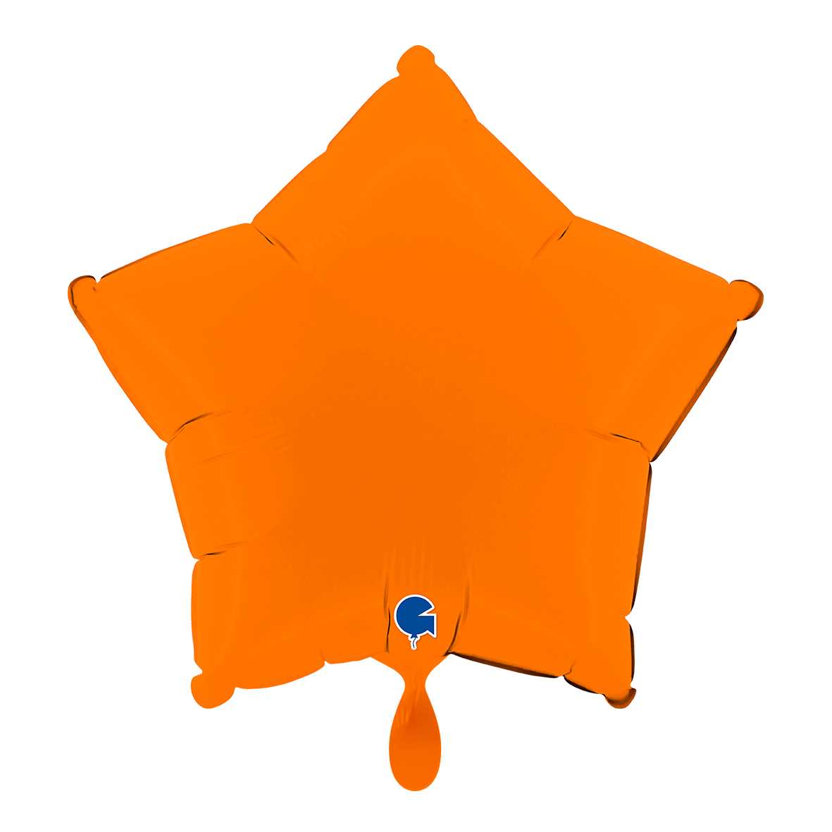 1 Balloon - Star - Matte Orange