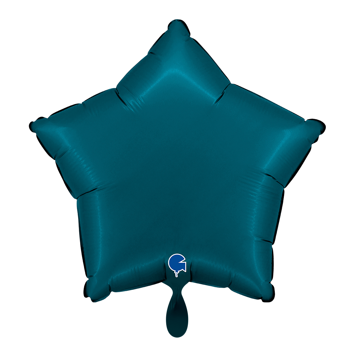 1 Balloon - Star - Satin Petrol Blue