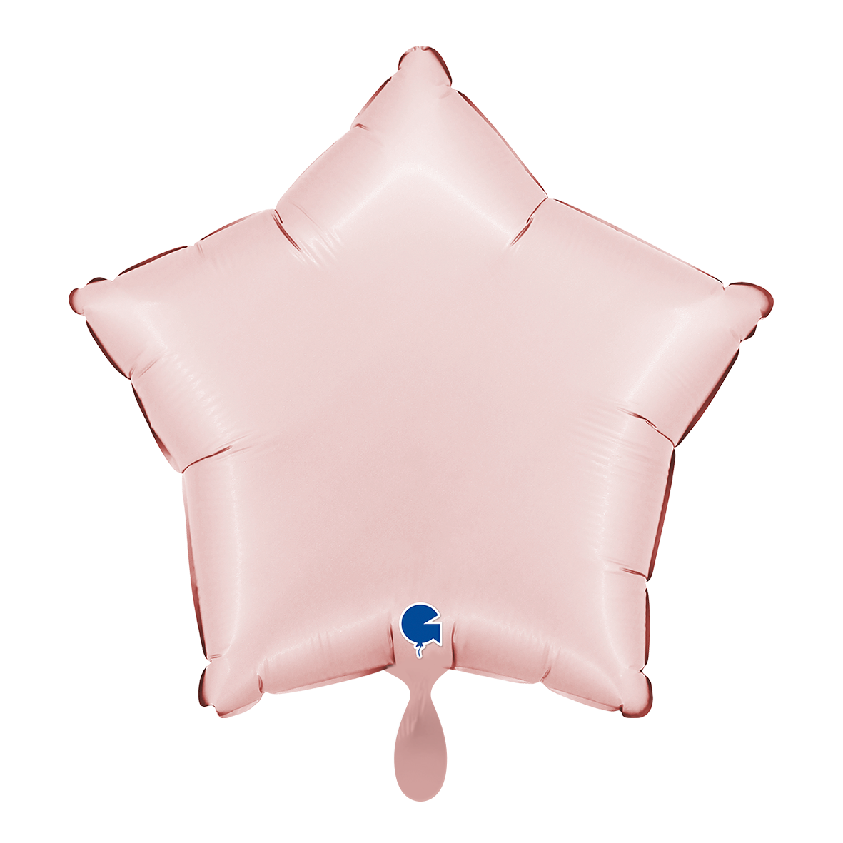 1 Balloon - Star - Satin Pastel Pink