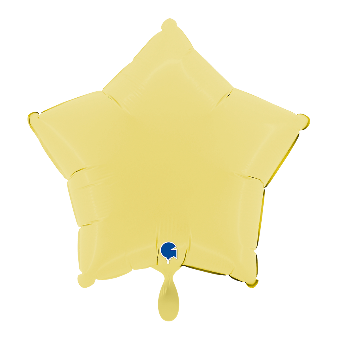 1 Balloon - Star - Matte Yellow