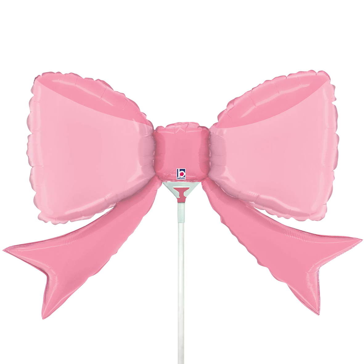 10 Miniballoons Airfilled - Pretty Pink Bow mini (Unverpackt)