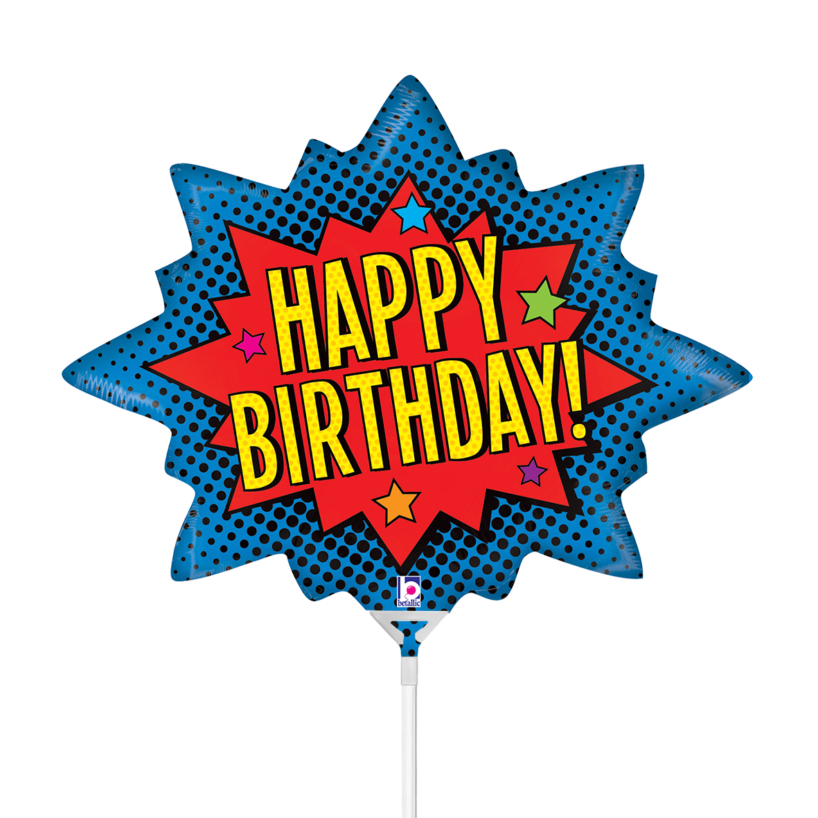 10 Miniballoons Airfilled - Superhero Birthday (Unverpackt)