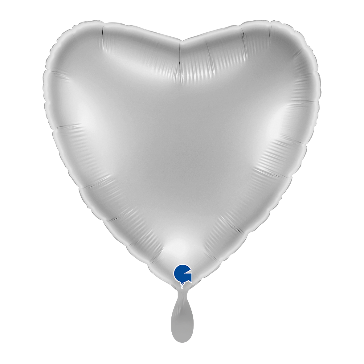 1 Balloon XL - Heart - Silver
