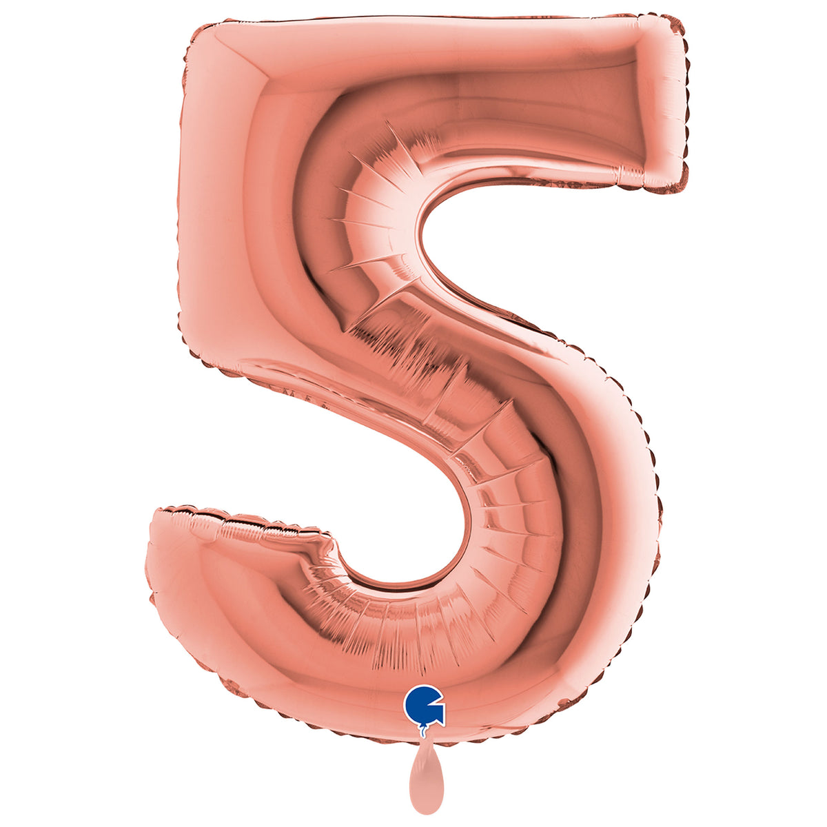 1 Balloon XXL - Number 5 - Rose Gold