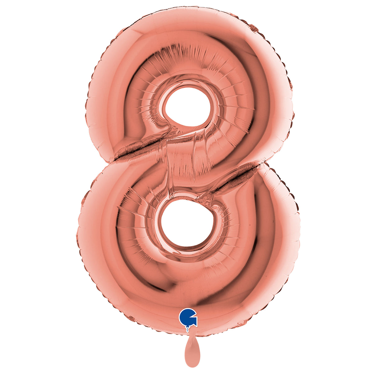 1 Balloon XXL - Number 8 - Rose Gold