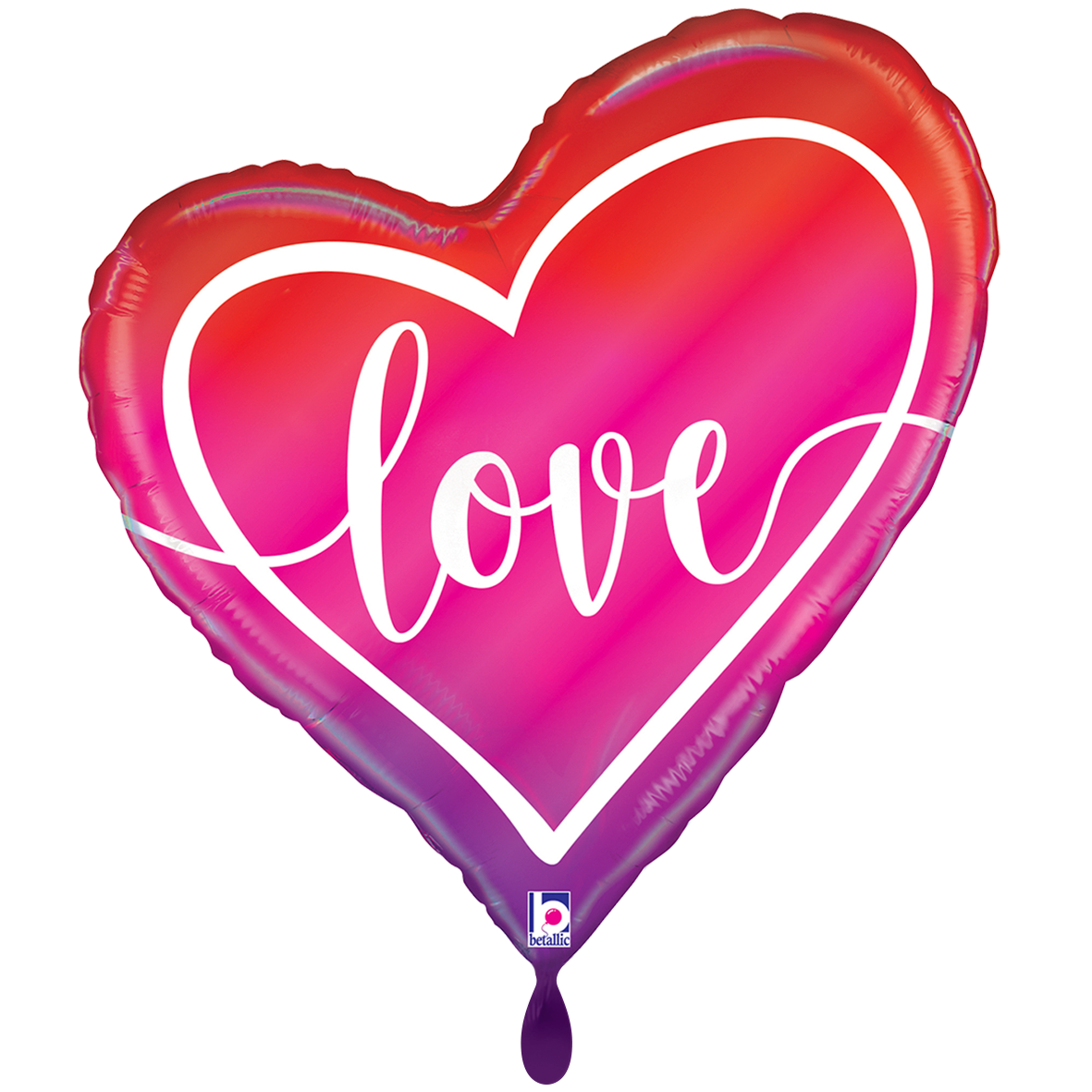 1 Balloon XXL - Opal Ombre Love