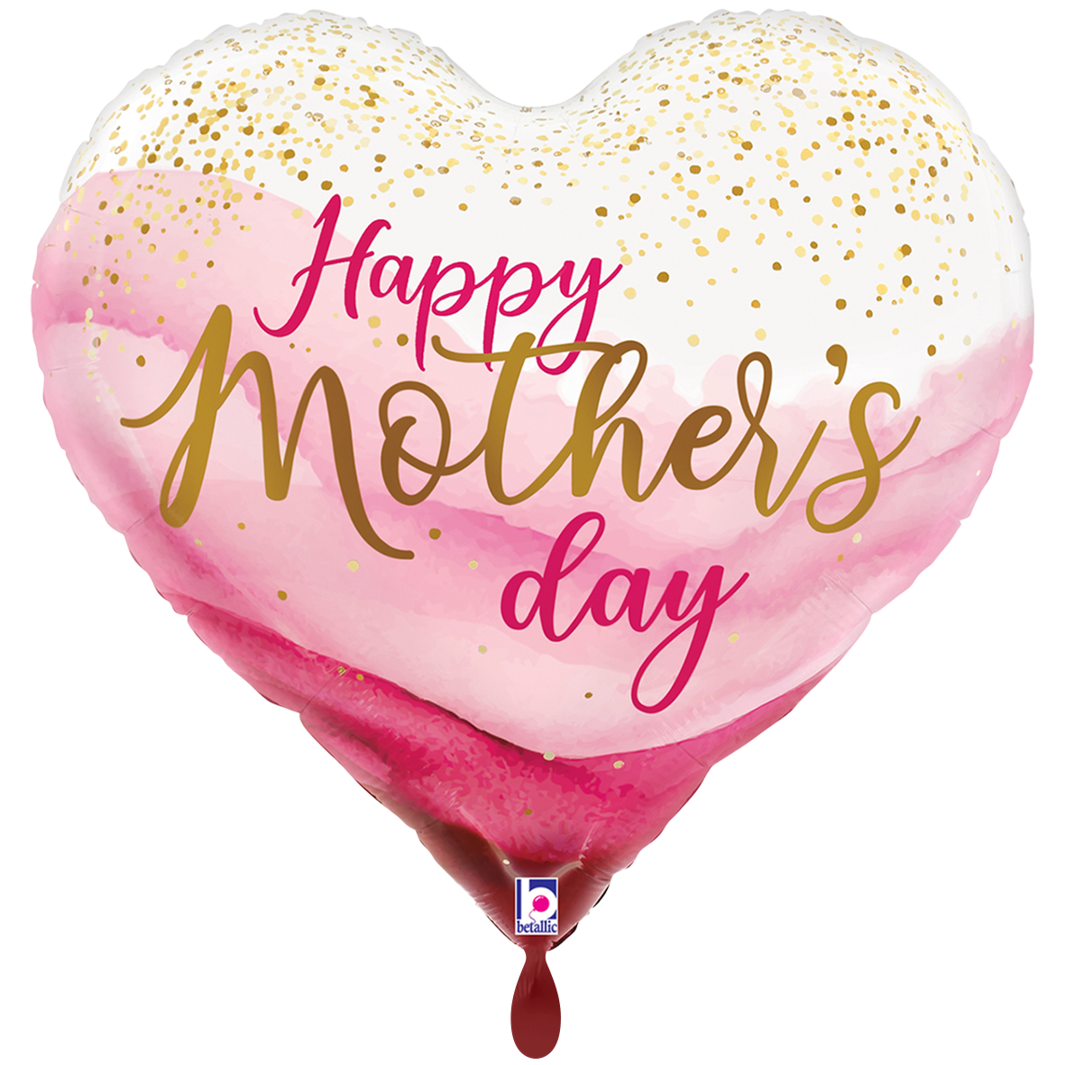 1 Balloon XXL - Mother's Day Pretty Pink Heart