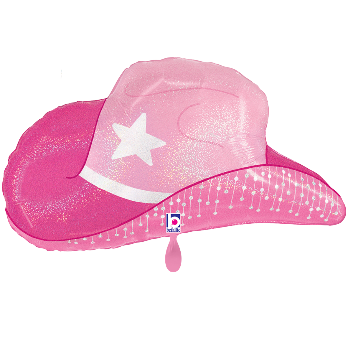 1 Balloon XXL - Pink Cowgirl Hat