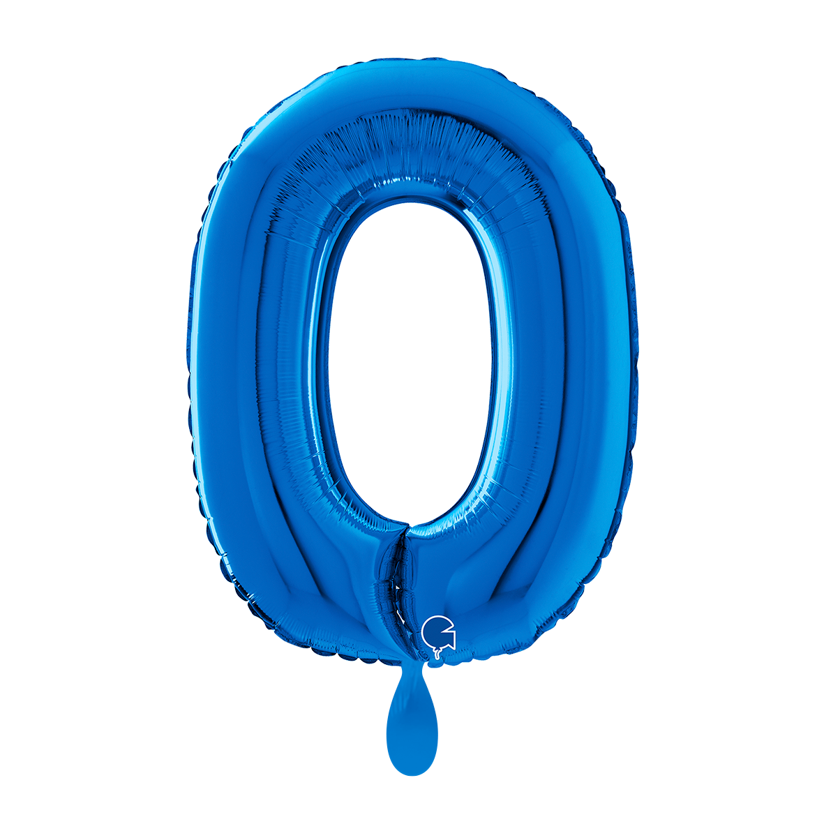 1 Balloon XL - Number 0 - Blue