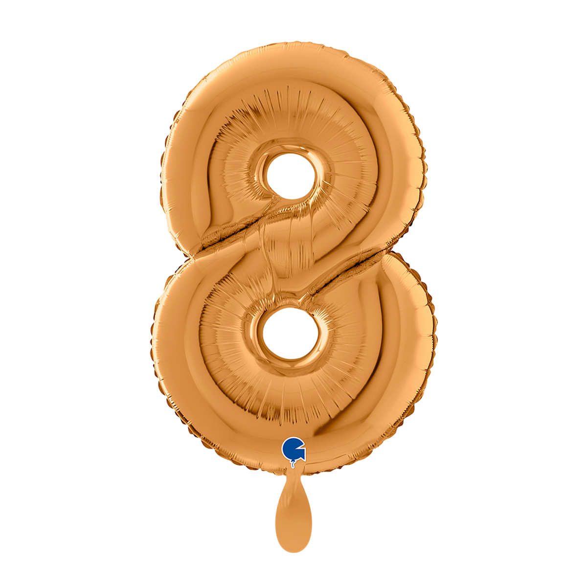 1 Balloon XL - Number 8 - Gold