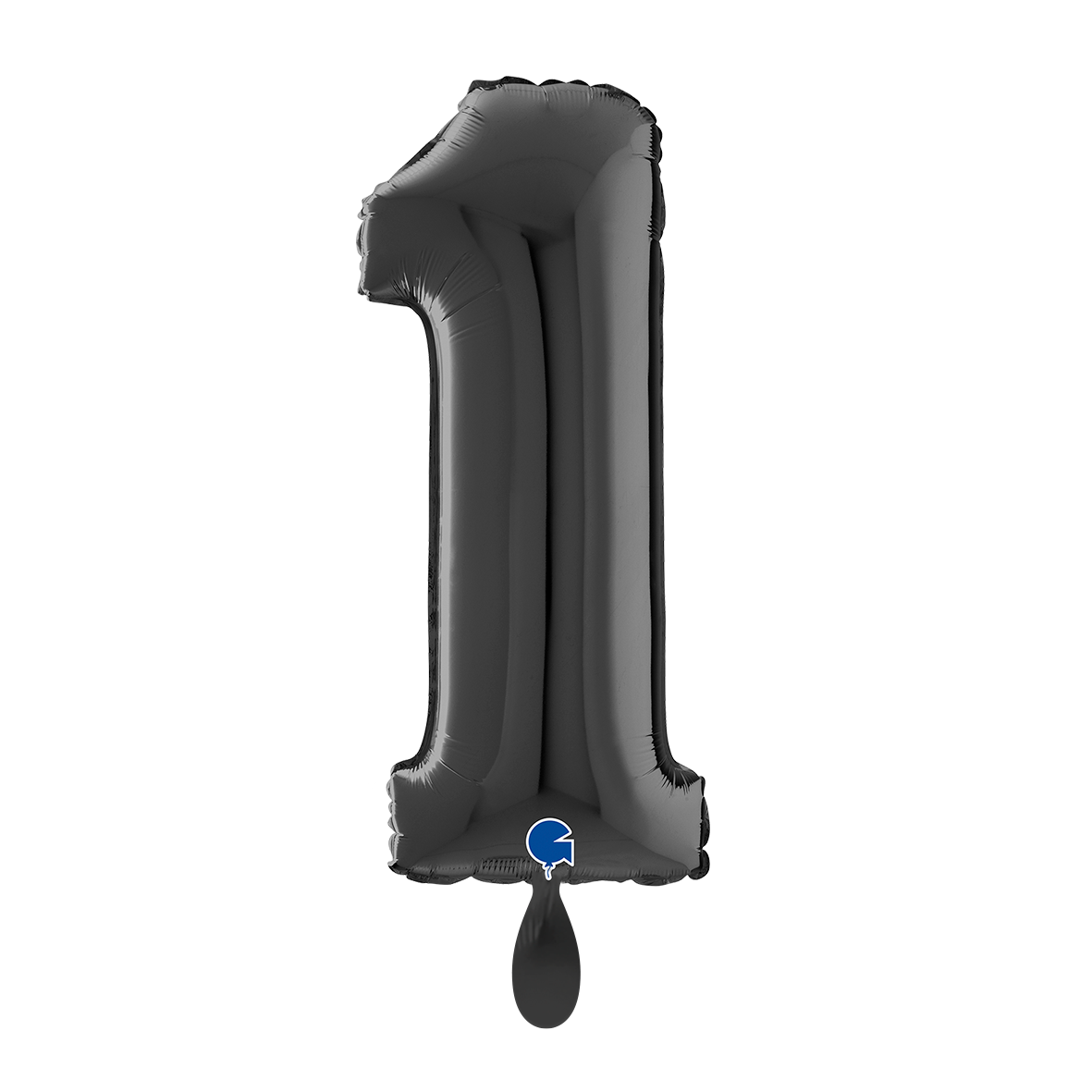 1 Balloon XL - Number 1 - Black