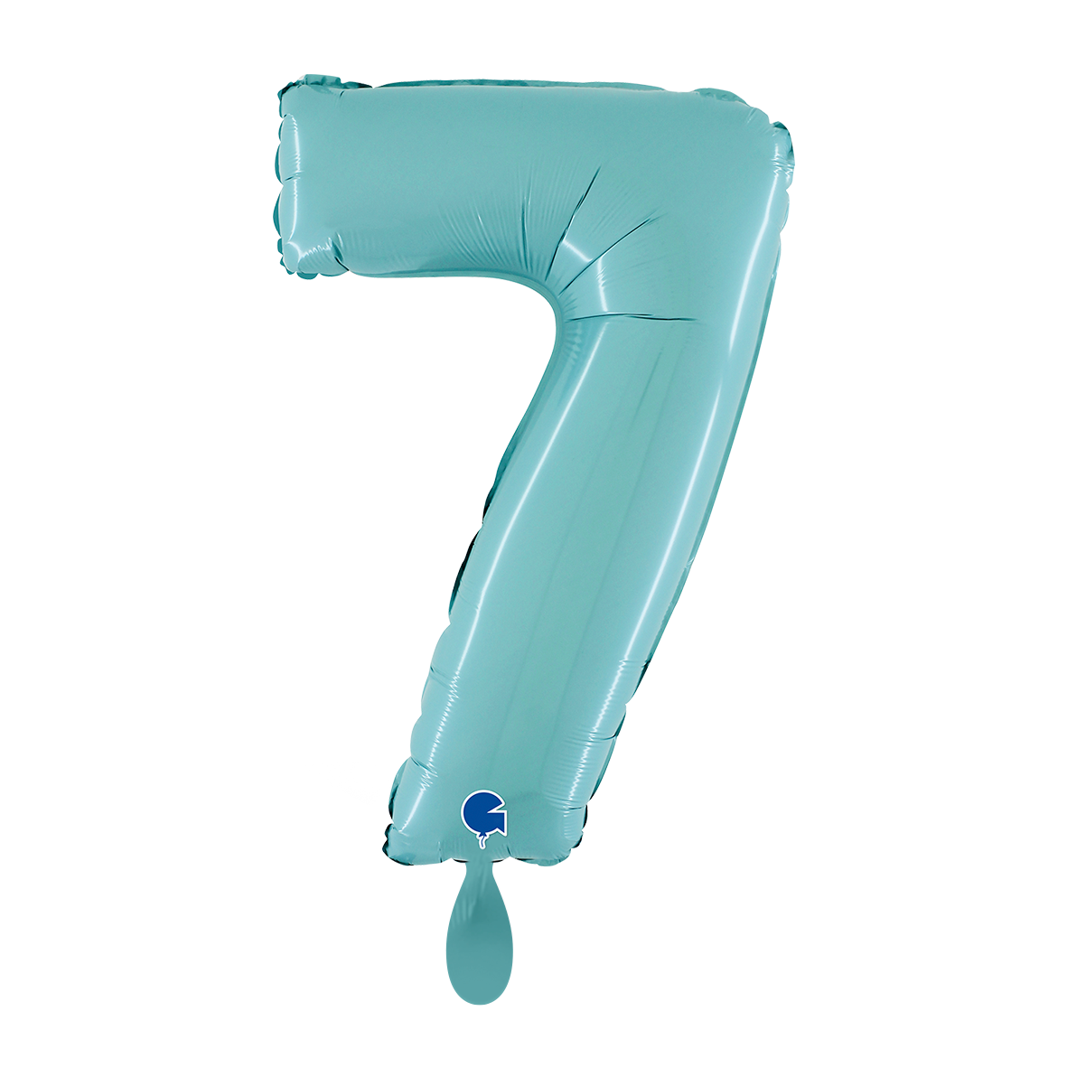 1 Balloon XL - Number 7 - Pastel Blue