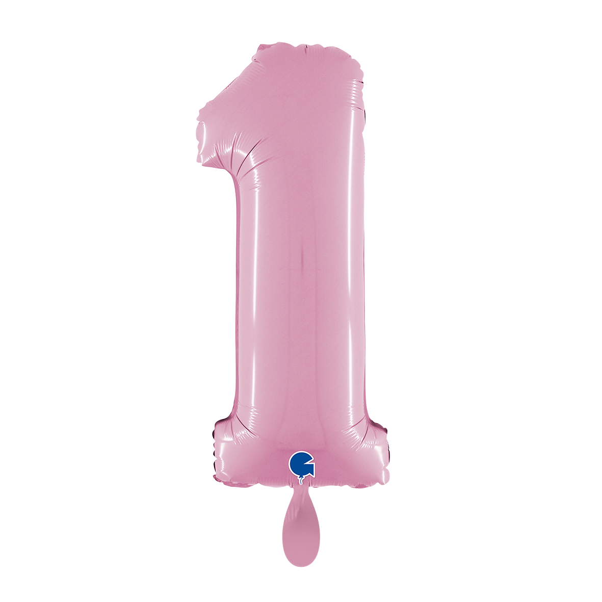 1 Balloon XL - Number 1 - Pastel Pink