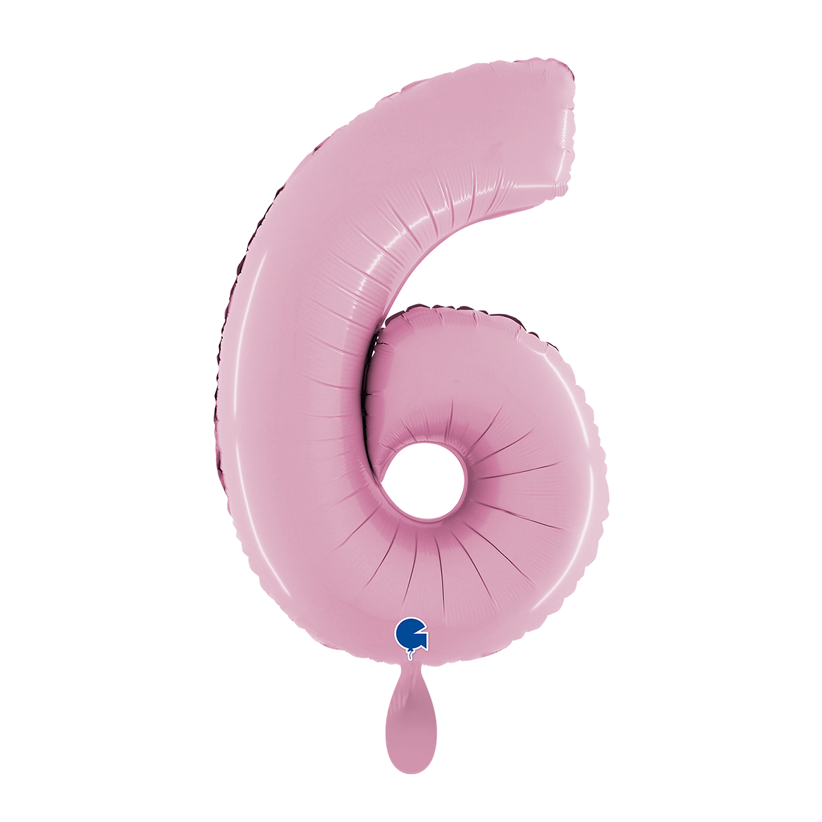 1 Balloon XL - Number 6 - Pastel Pink