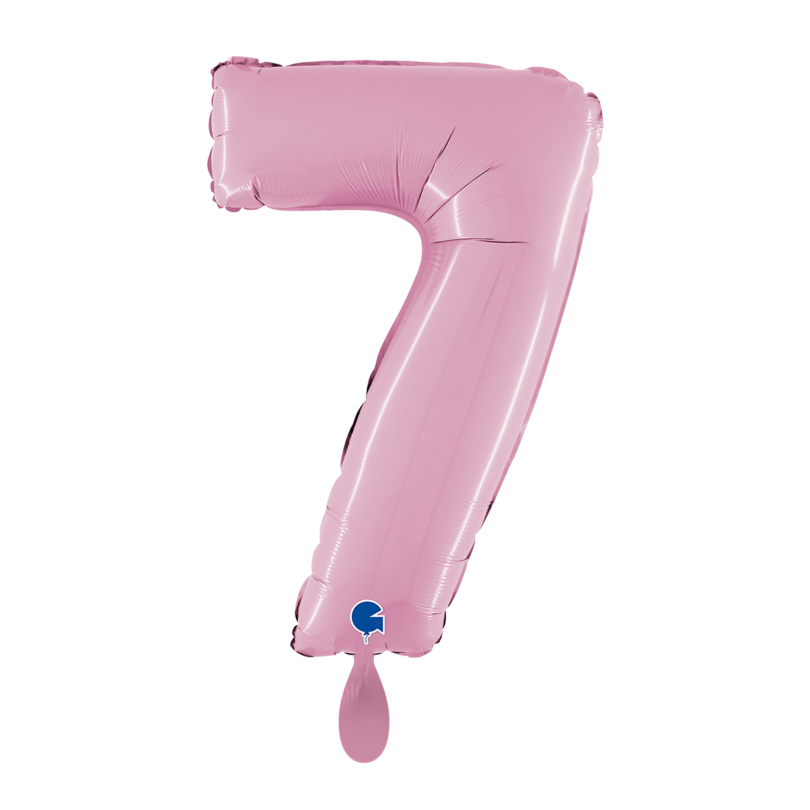 1 Balloon XL - Number 7 - Pastel Pink