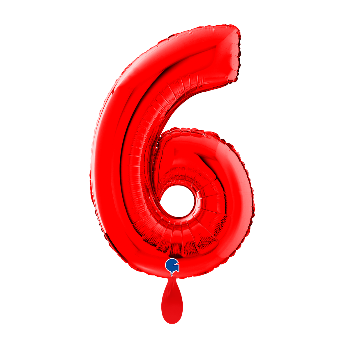 1 Balloon XL - Number 6 - Red