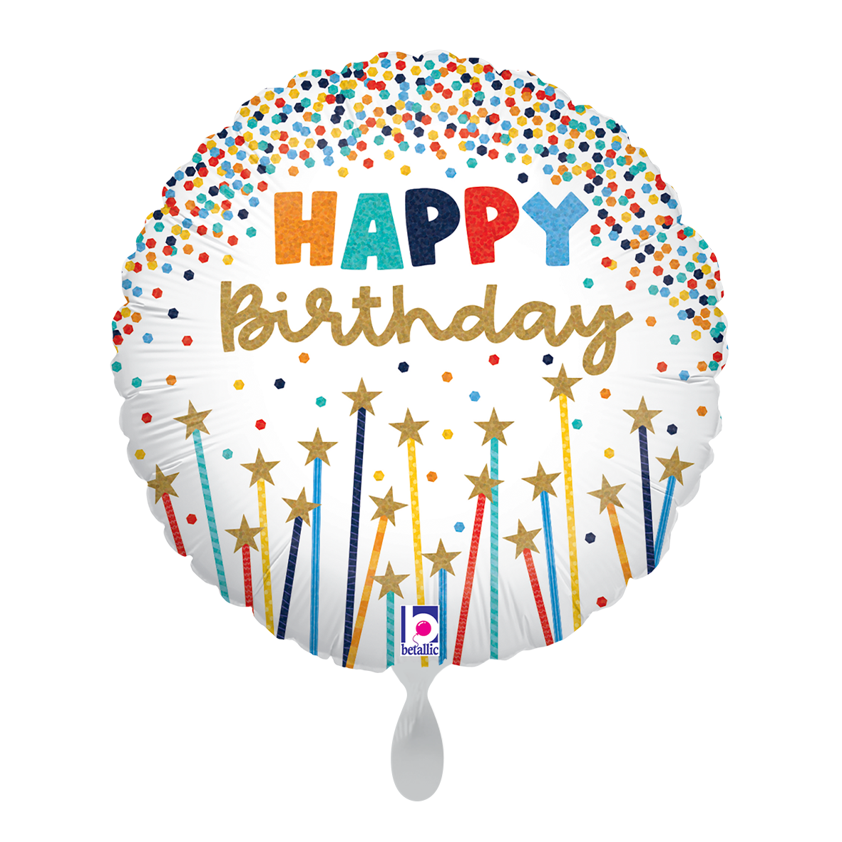 1 Balloon - Birthday Star Candles