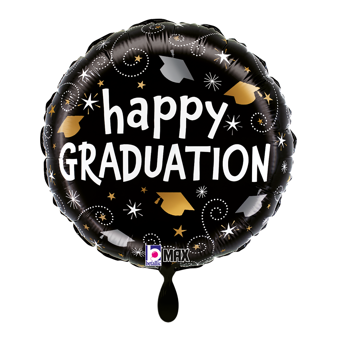 1 Balloon - Graduation Swirls