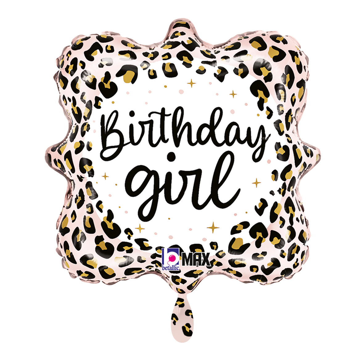 1 Balloon - Satin Leopard Bday Girl