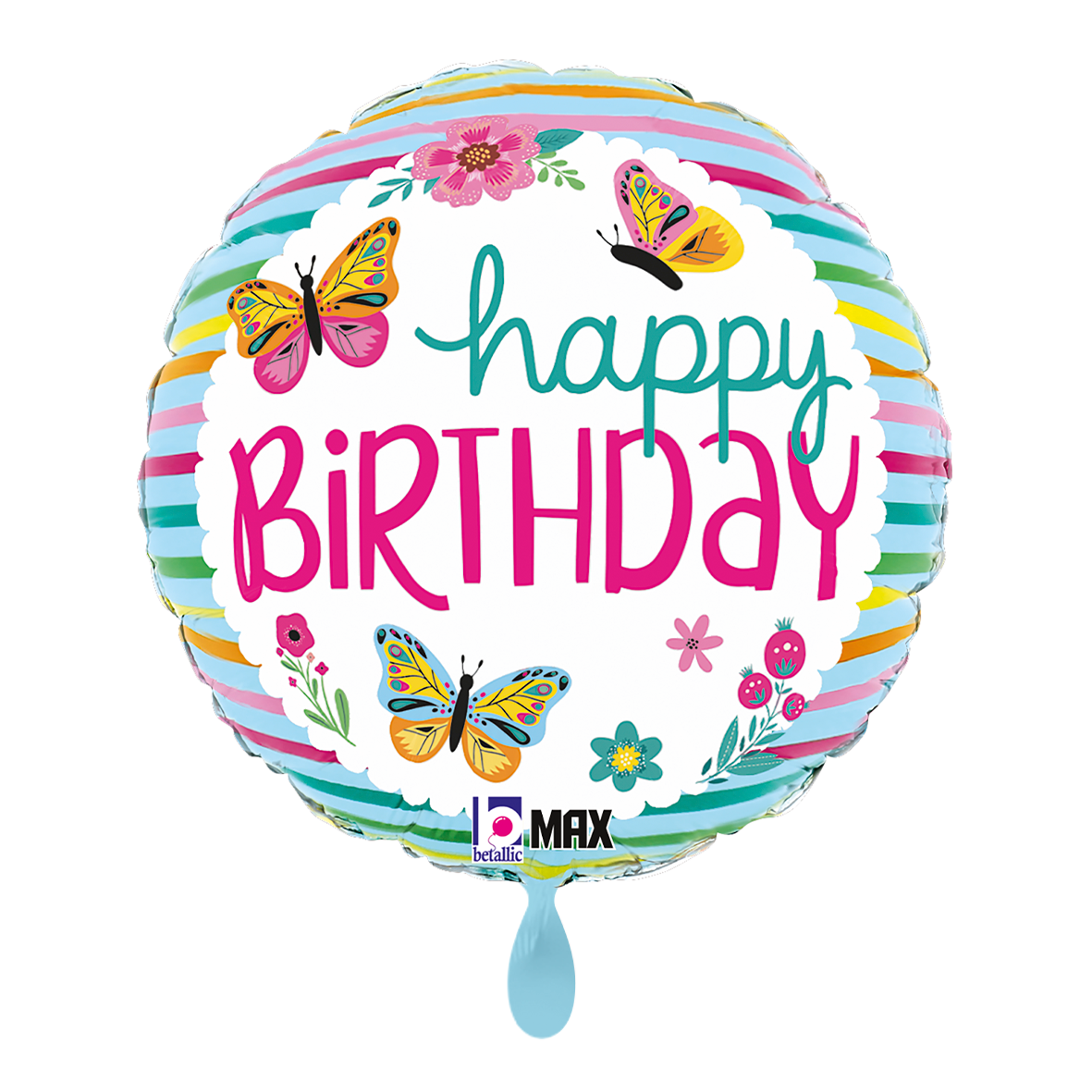 1 Balloon - BDay Colorful Butterflies